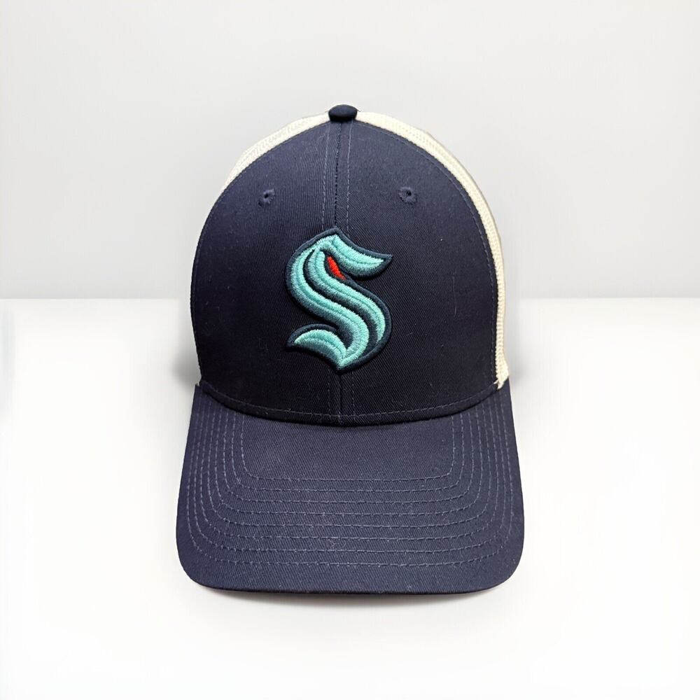 American Needle Mens Blue Seattle Kraken Hockey NHL Adjustable SnapBack Cap Hat